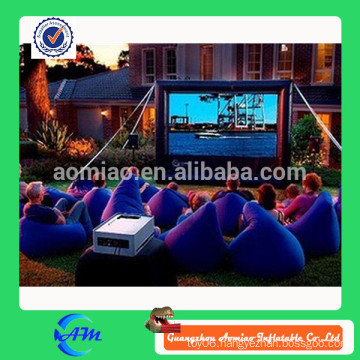 Hot sale outdoor commercial grade vinyl cheap black inflatable screen